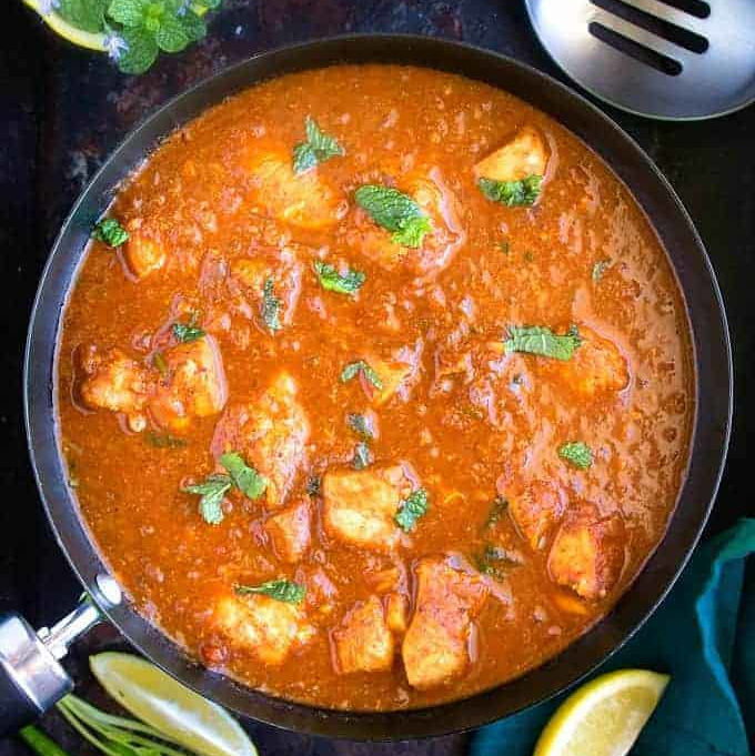 Chicken Vindaloo curry